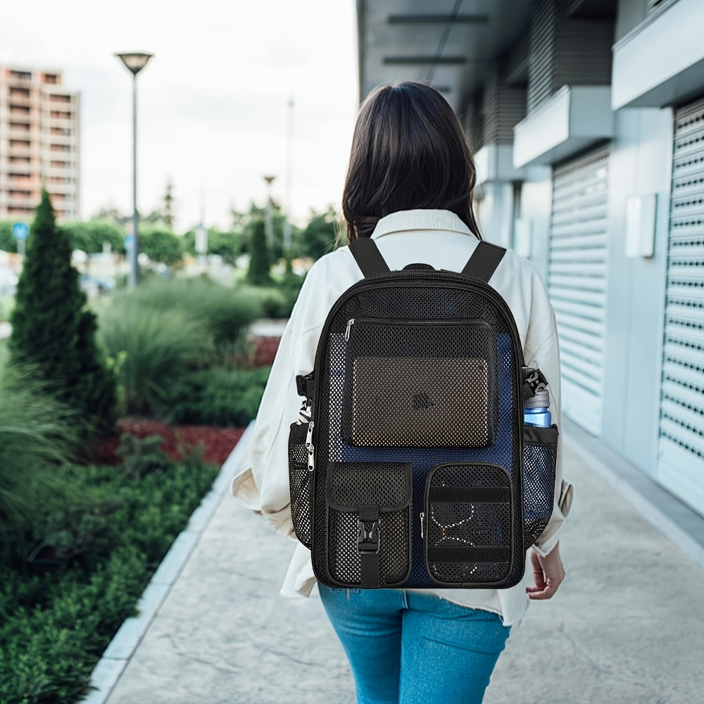 Laptop Backpack – Clear, Lightweight, for Travel & School – detail view 11
