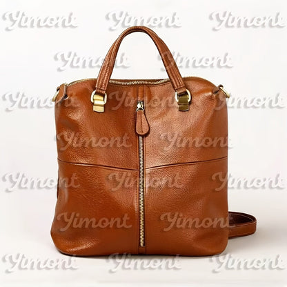 Laptop Backpack – Genuine Leather, for Travel & Work – detail view 2