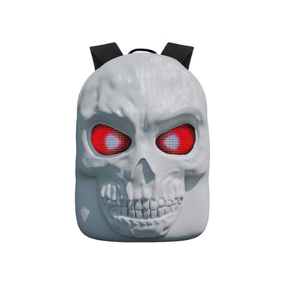 Laptop Backpack – Large Capacity, Led Skull Programmable App Controlled – detail view 7