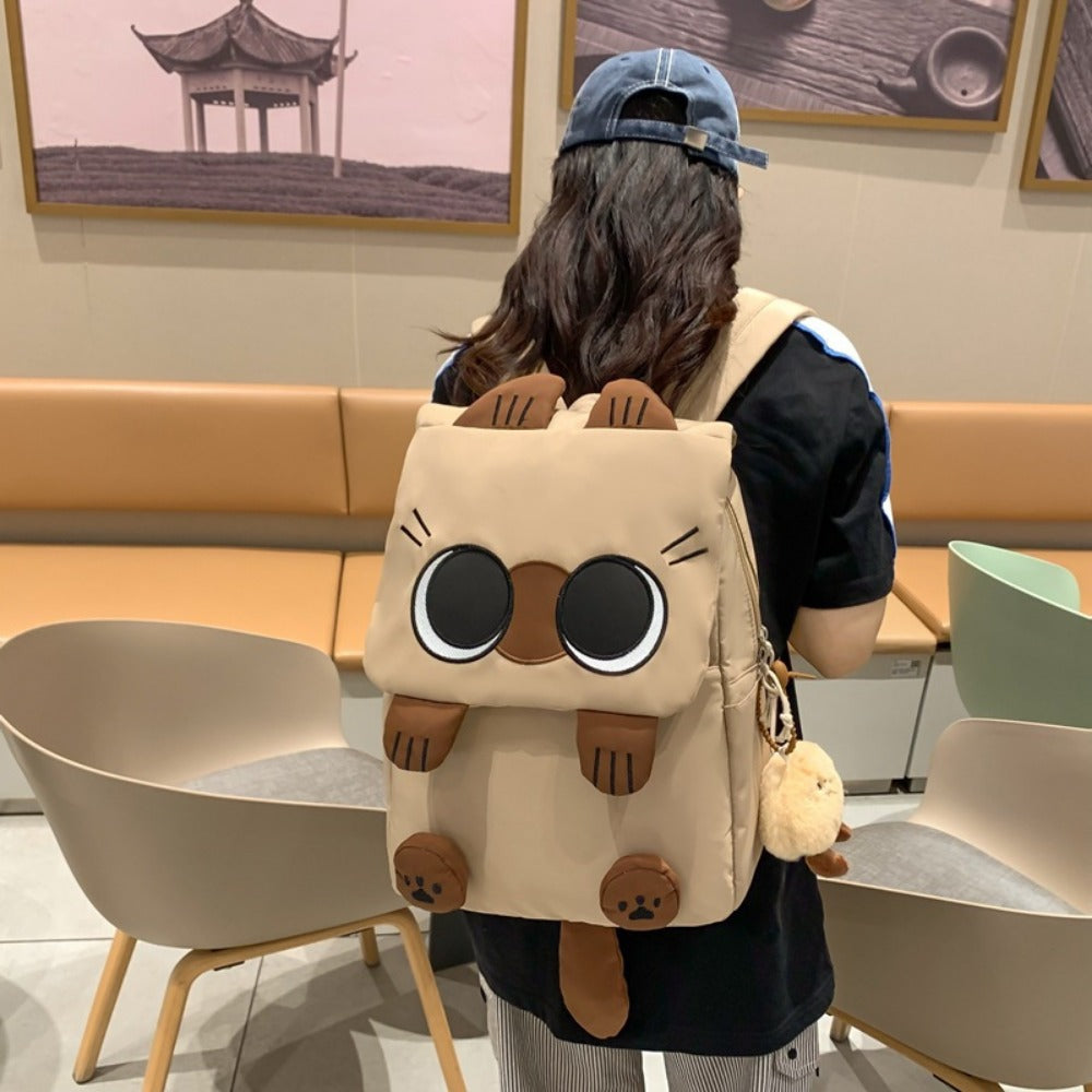 Laptop Backpack – Nylon, for School – front view