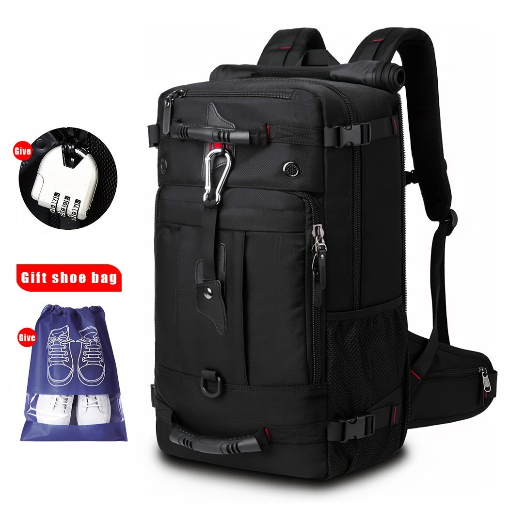 Laptop Backpack – Nylon, Waterproof, Anti Theft, Multi Pocket – front view - product view 19