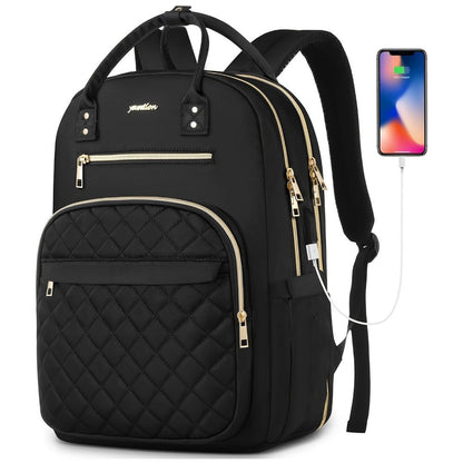 Laptop Backpack – USB Charging, for Work & School – front view