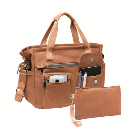 Laptop Bag – 2 Piece, Canvas, Nylon, Adjustable Strap – detail view 28