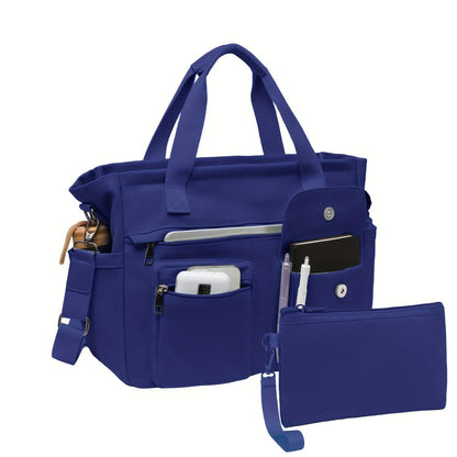 Laptop Bag – 2 Piece, Canvas, Nylon, Adjustable Strap – detail view 31