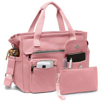 Laptop Bag – 2 Piece, Canvas, Nylon, Adjustable Strap – detail view 44