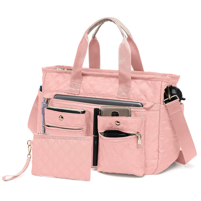 Laptop Bag – 2 Piece, Nylon, Quilted, Lightweight – detail view 17