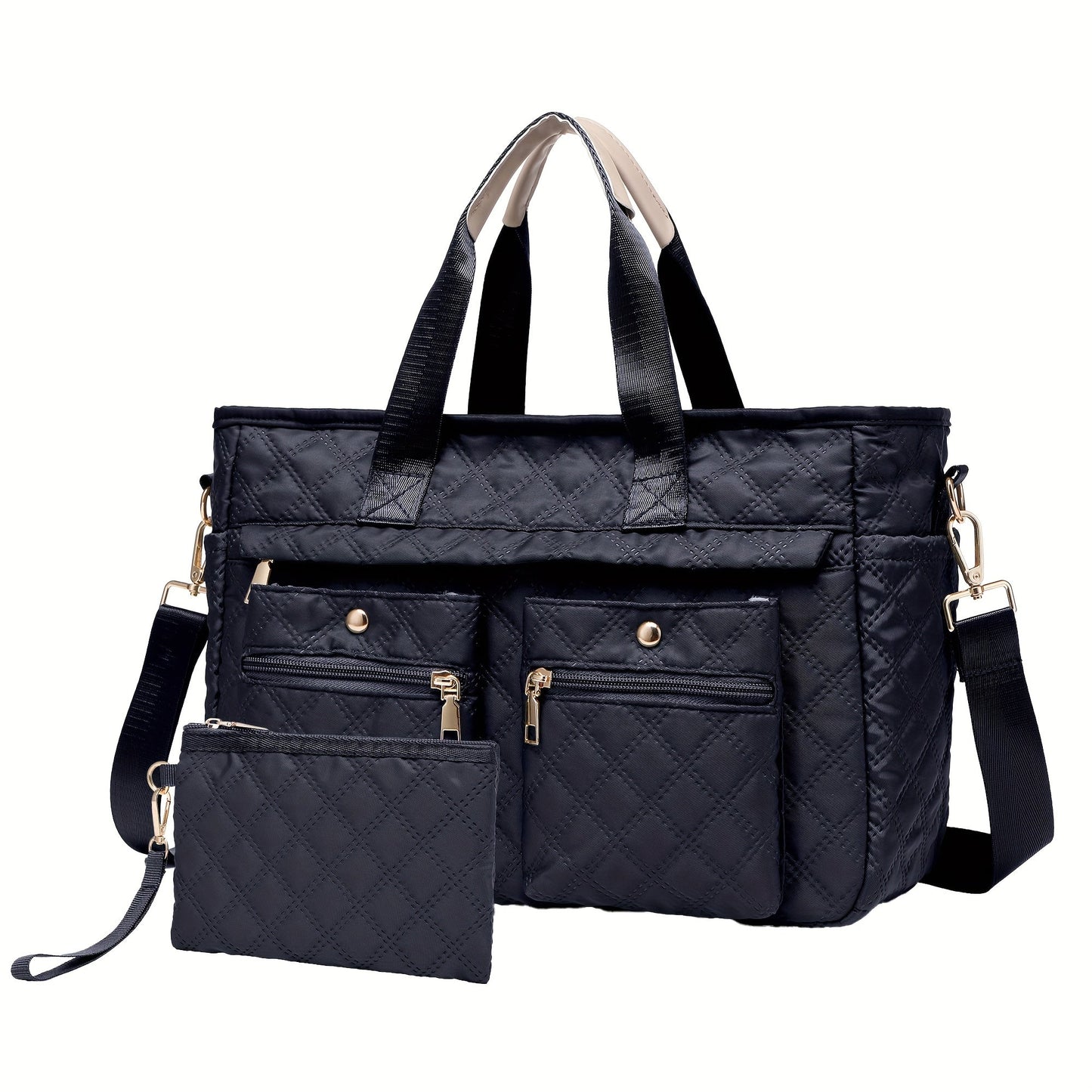 Laptop Bag – 2-Piece, Nylon, Quilted, for Travel & Work – detail view 19