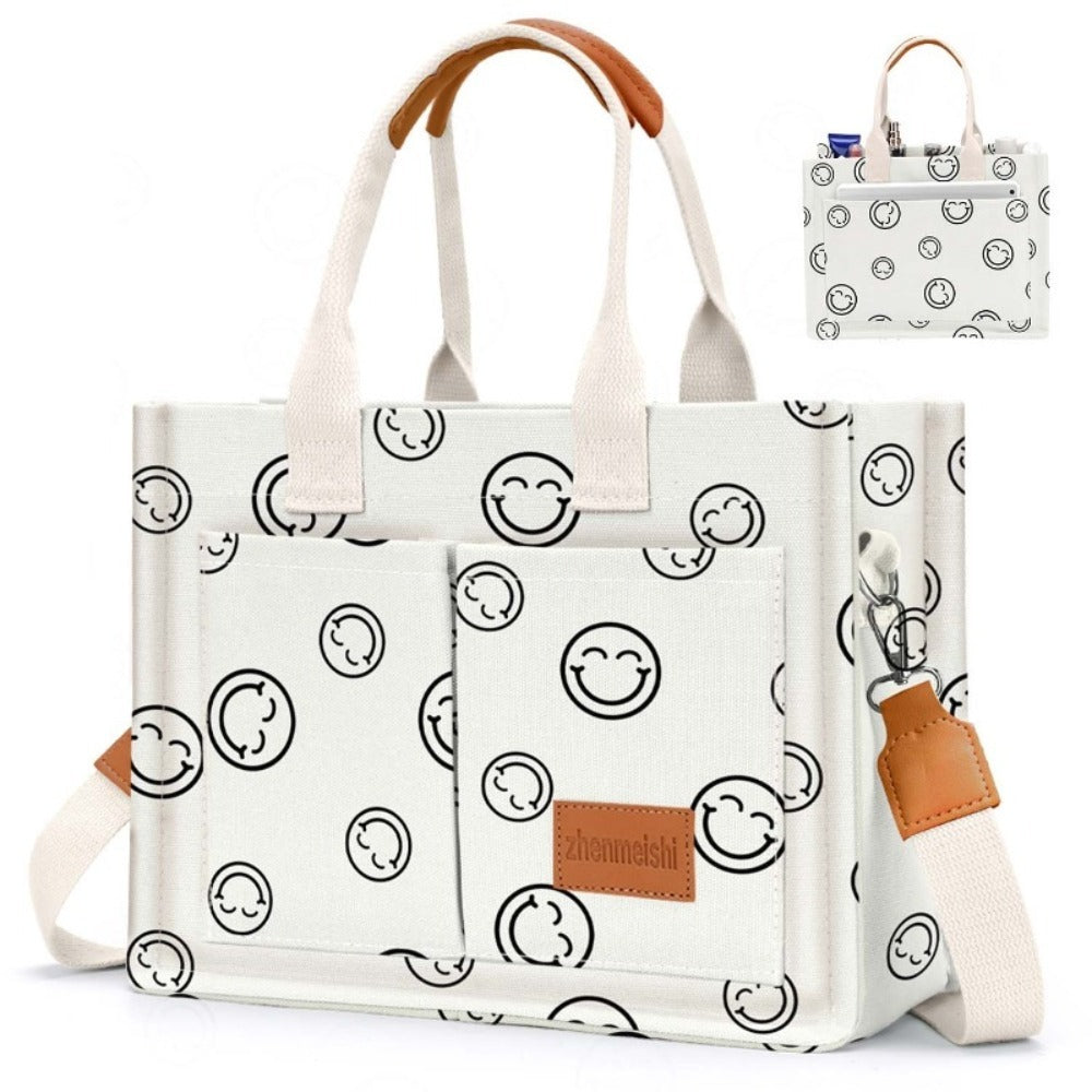 Laptop Bag – Canvas, Nylon, Adjustable Strap, for Travel & Work – detail view 11
