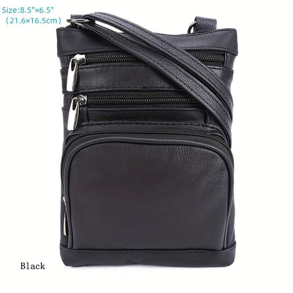 Laptop Bag – 10 Colors, Genuine Leather, Adjustable Strap – front view - product view 37
