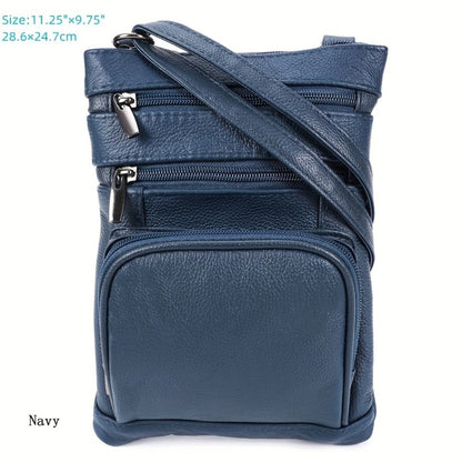 Laptop Bag – 10 Colors, Genuine Leather, Adjustable Strap – detail view 37