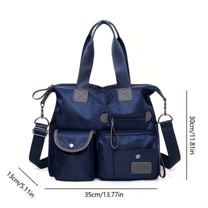 Laptop Bag – Nylon, Large Capacity, Multi Pocket, Adjustable Strap – detail view 3