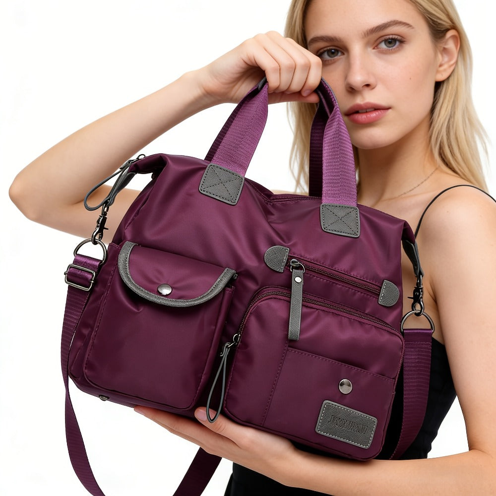 Laptop Bag – Nylon, Large Capacity, Multi Pocket, Adjustable Strap – detail view 4