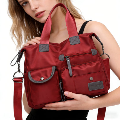 Laptop Bag – Nylon, Large Capacity, Multi Pocket, Adjustable Strap – detail view 12