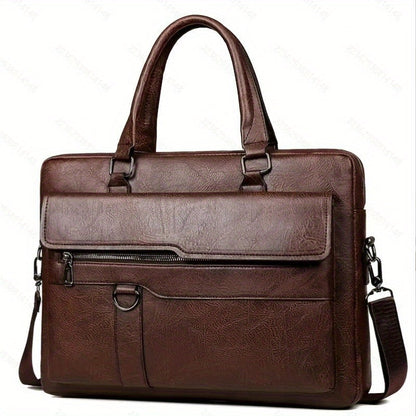 Laptop Bag – PU Leather, Lightweight, for Work & Everyday Use – front view - product view 22