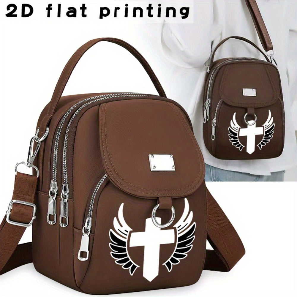 Laptop Bag – for Travel & Work, Angels Arrow Print Messenger Casual – detail view 5