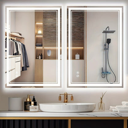 LED Bathroom Vanity Mirror with Anti-Fog Function and Dimmable, with Multiple Size Options detail image - detail view 5