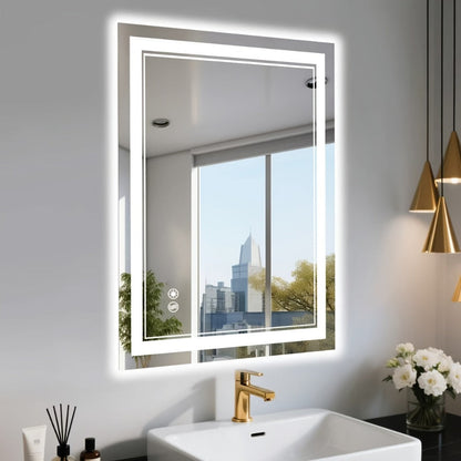 LED Bathroom Vanity Mirror with Anti-Fog Function and Dimmable, with Multiple Size Options detail image - detail view 7