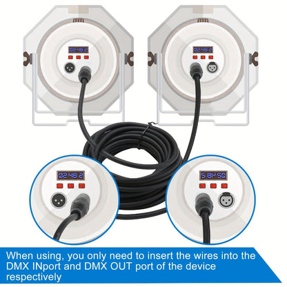 LED Stage Light, 10 Pack, DMX Control, Pack/, 26.3ft, DMX for Stage and Party Lighting detail image - detail view 4