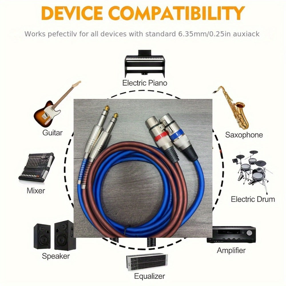 LED Stage Light, 6.5mm, 3 Feet, 2-Pack, High-Quality for Stage and Party Lighting detail image - detail view 6