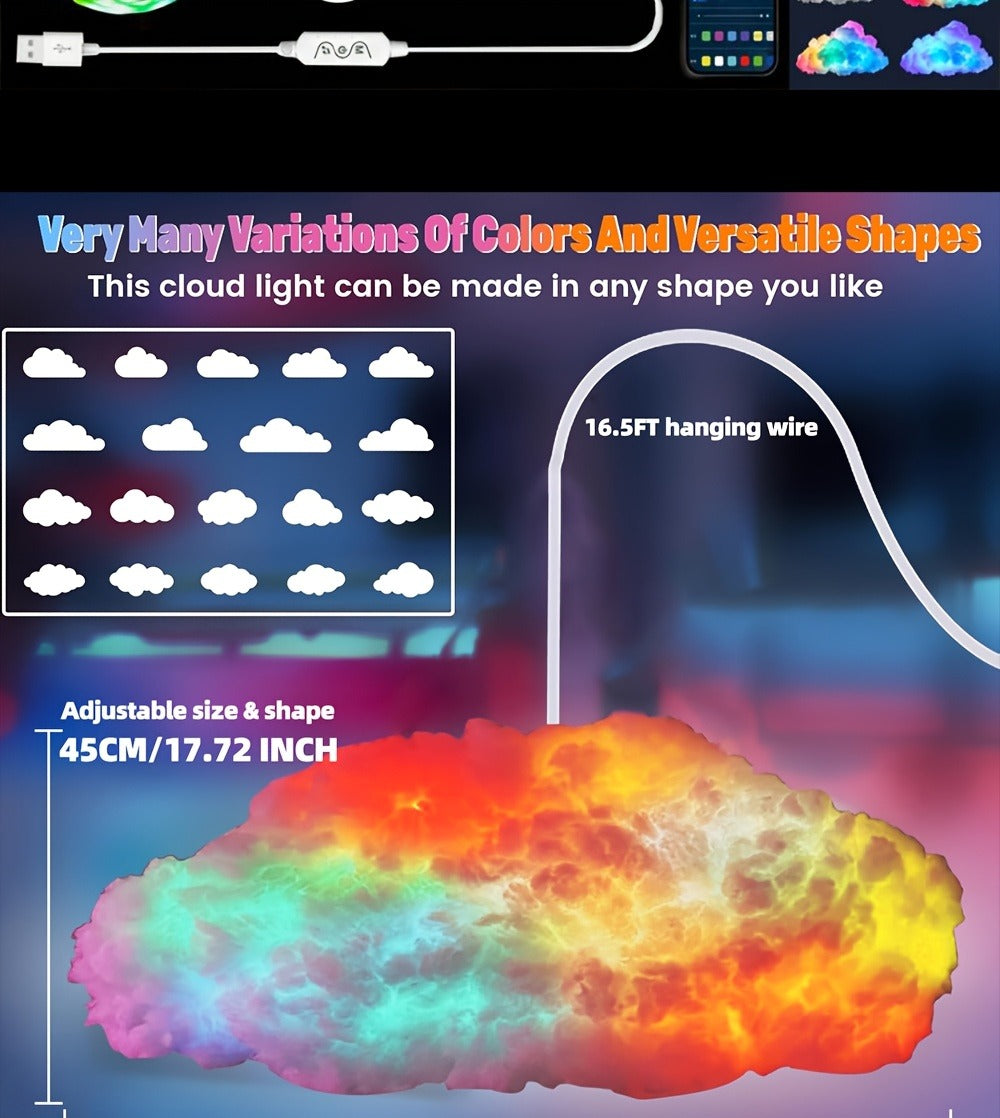 LED Stage Light, RGB, Wireless, Thunder, Cloud, DIY for Stage and Party Lighting detail image - detail view 18