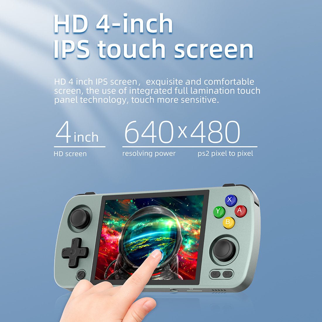 Handheld Game Console Anbernic RG405M with 4-inch IPS Full-Fit Touchscreen, 4500mAh Battery, Android 12, HDMI