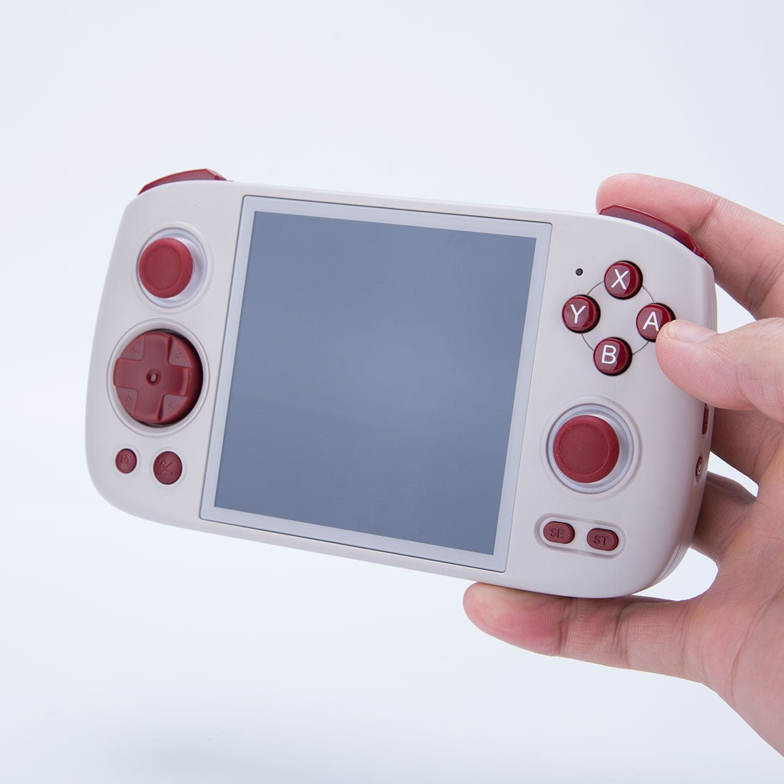 Handheld Game Console Anbernic RG Cube with 3.95-Inch IPS OCA Full-Lamination, 720x720 (Square), Multi-Touch, 128GB game-card bundle