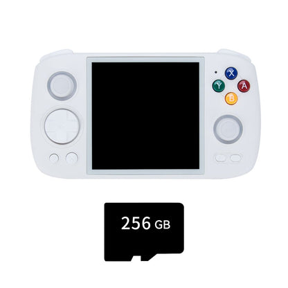 Handheld Game Console Anbernic RG Cube with 3.95-Inch IPS OCA Full-Lamination, 720x720 (Square), Multi-Touch, 128GB game-card bundle