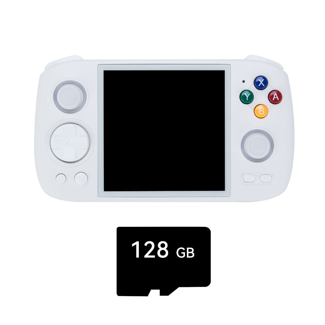 Handheld Game Console Anbernic RG Cube with 3.95-Inch IPS OCA Full-Lamination, 720x720 (Square), Multi-Touch, 128GB game-card bundle