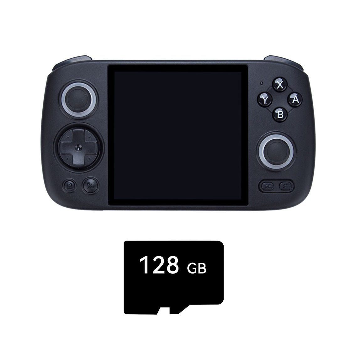 Handheld Game Console Anbernic RG Cube with 3.95-Inch IPS OCA Full-Lamination, 720x720 (Square), Multi-Touch, 128GB game-card bundle