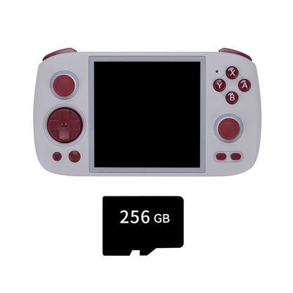 Handheld Game Console Anbernic RG Cube with 3.95-Inch IPS OCA Full-Lamination, 720x720 (Square), Multi-Touch, 128GB game-card bundle