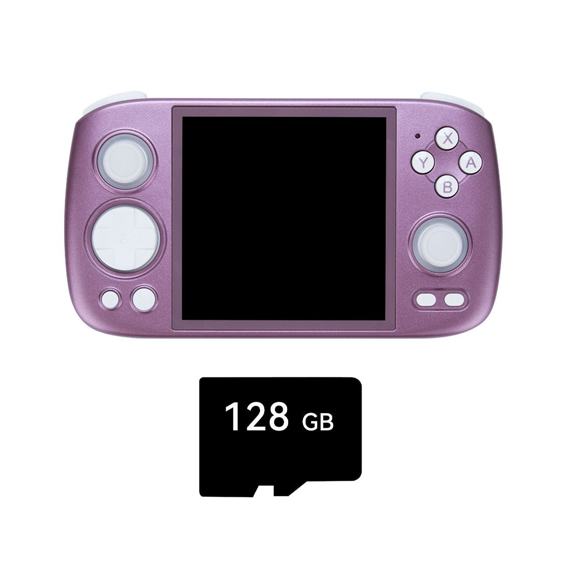 Handheld Game Console Anbernic RG Cube with 3.95-Inch IPS OCA Full-Lamination, 720x720 (Square), Multi-Touch, 128GB game-card bundle