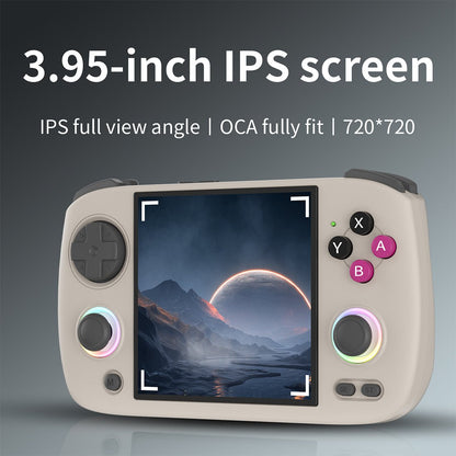 Handheld Game Console Anbernic RG CubeXX with 3.95-Inch IPS OCA Full-Lamination, 720x720 (Square), 32GB+64GB Options, 3800mAh Battery