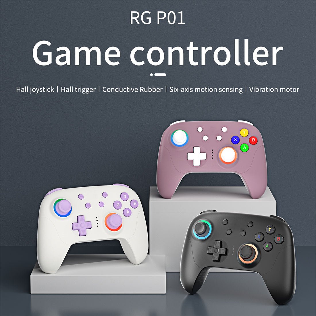 Anbernic RG P01 Bluetooth Game Controller - Hall Effect Joystick Trigger RGB Gyroscope 1000Hz for an Everyday Personal Care Routine