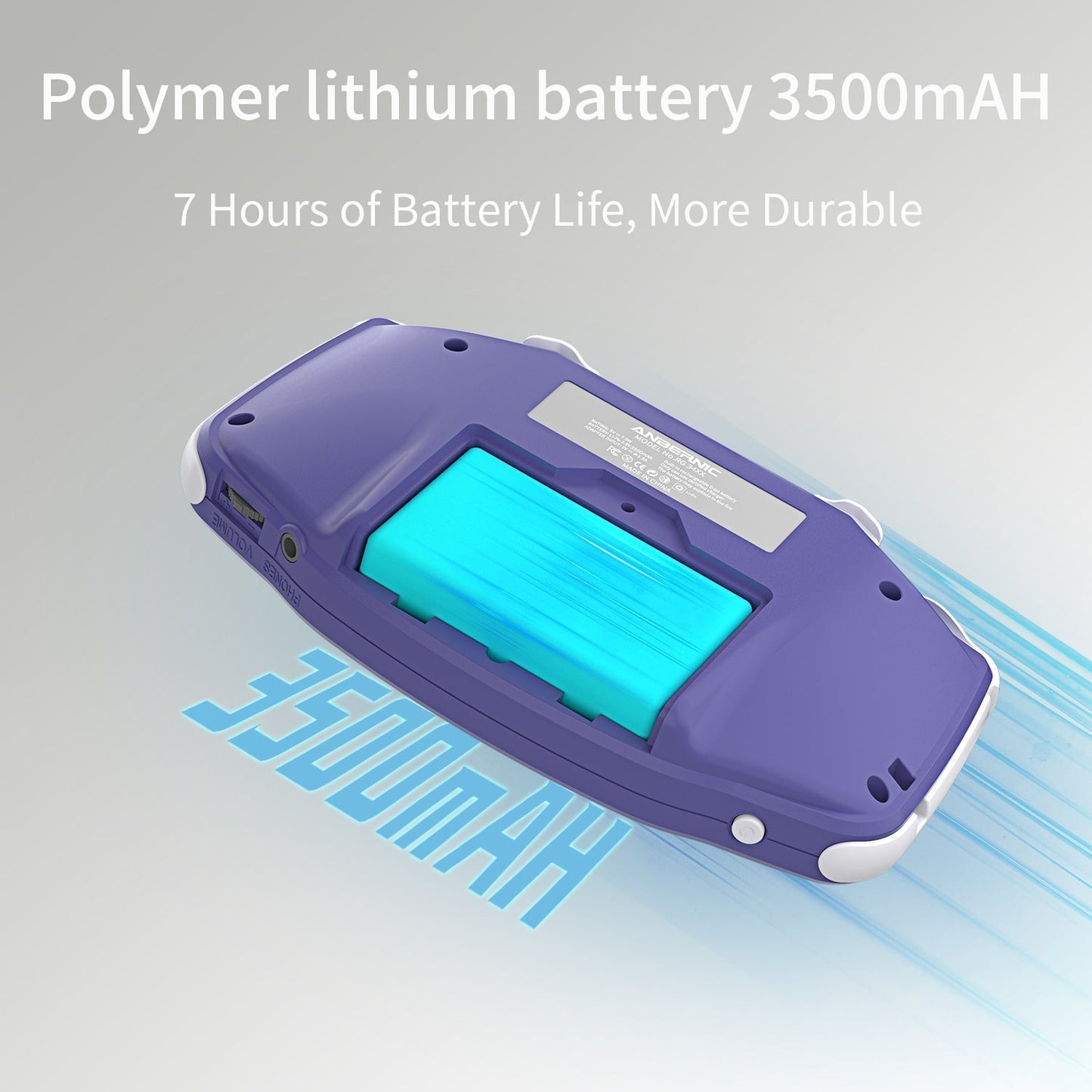 Handheld Game Console Anbernic RG34XX GBA-Style with 3.4-Inch IPS OCA Full-Lamination, 720x480, 3500mAh Battery, Linux, Mini HDMI