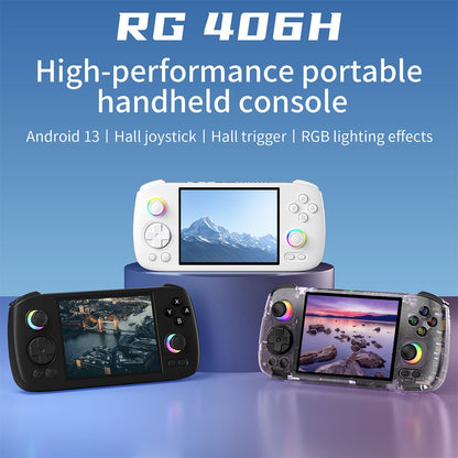 Handheld Game Console Anbernic RG406H Horizontal with 4-inch IPS Touchscreen, 8GB+128GB, 128GB game-card bundle or 256GB game-card bundle