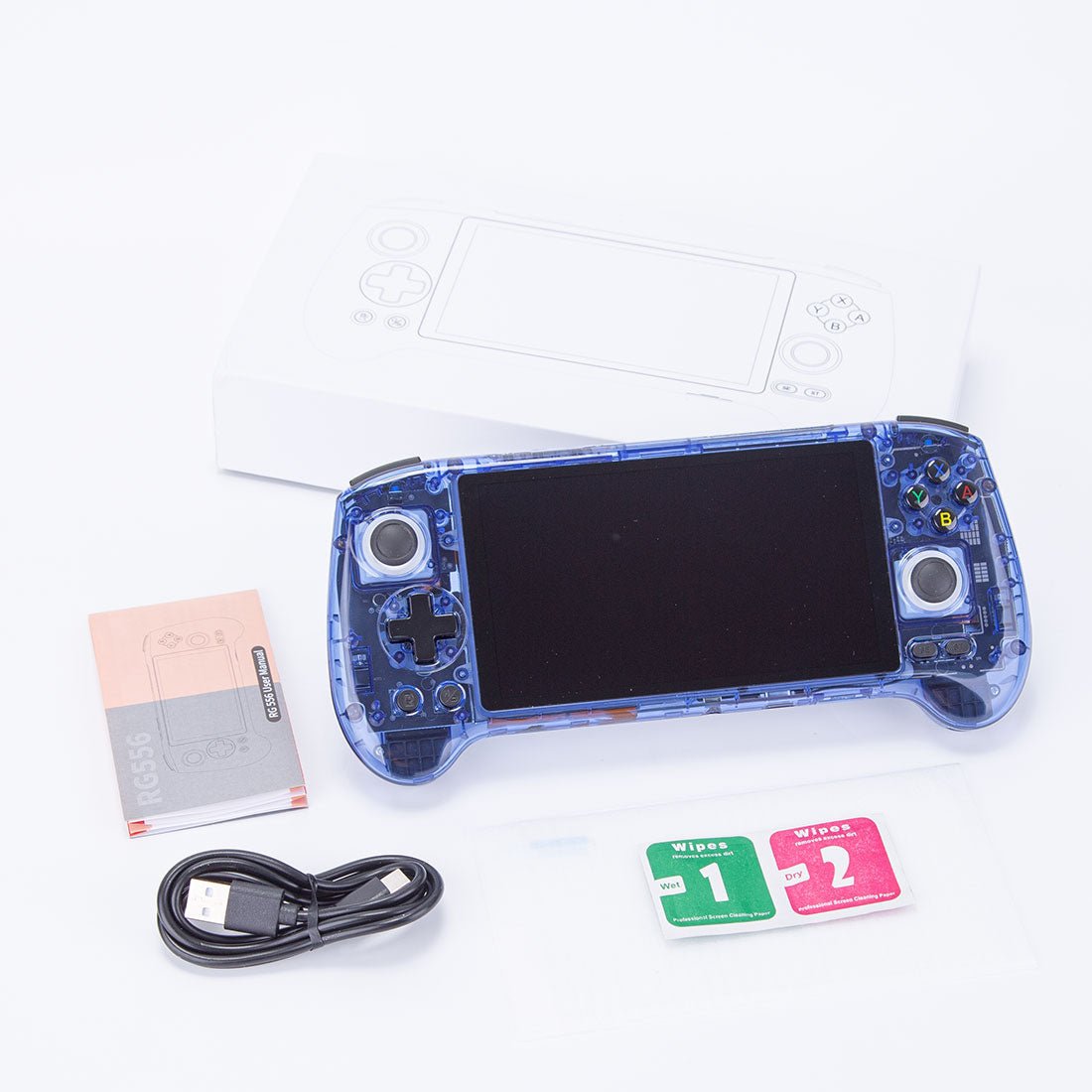 Handheld Game Console Anbernic RG556 with 5.48-inch AMOLED OCA, 128GB or 256GB Options, 5500mAh Battery, Android 13, USB-C DisplayPort