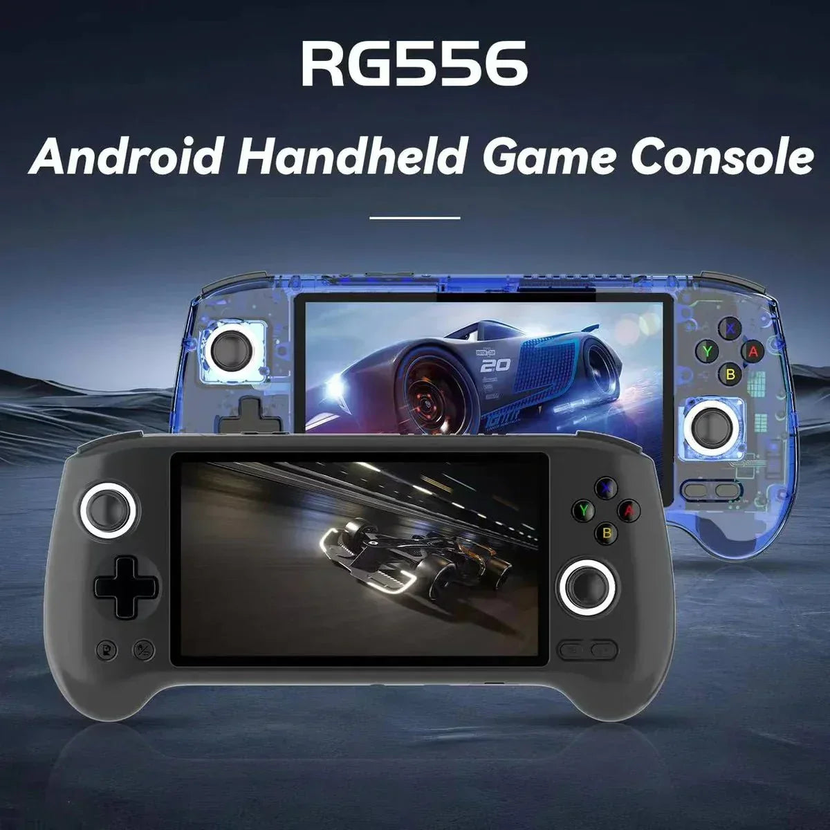 Handheld Game Console Anbernic RG556 with 5.48-inch AMOLED OCA, 128GB or 256GB Options, 5500mAh Battery, Android 13, USB-C DisplayPort