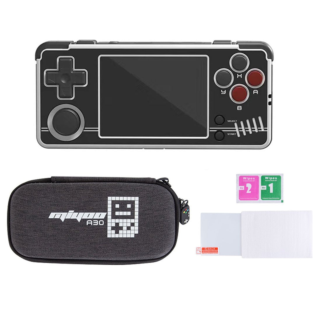 Handheld Game Console Miyoo A30 Horizontal with 2.8-inch IPS, 64GB Options, 2600mAh Battery, Linux-based system