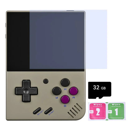 Handheld Game Console Miyoo Mini Plus with 3.5-inch IPS, 64GB stock-system card Options, 3000mAh Battery, Onion OS
