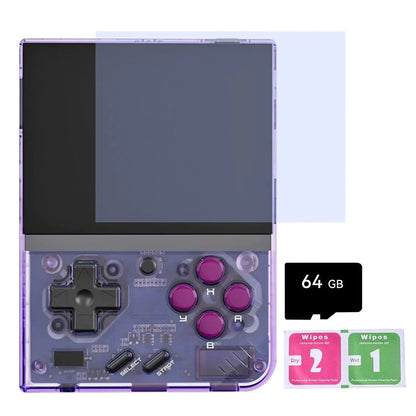 Handheld Game Console Miyoo Mini Plus with 3.5-inch IPS, 64GB stock-system card Options, 3000mAh Battery, Onion OS