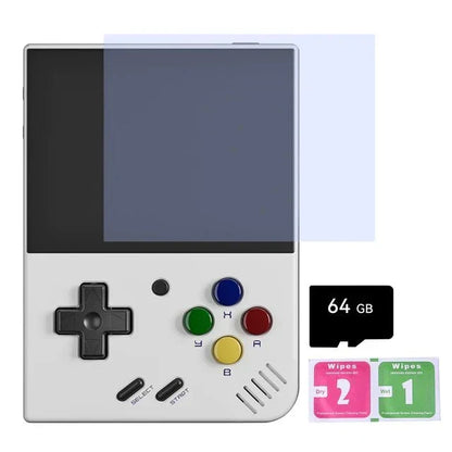 Handheld Game Console Miyoo Mini Plus with 3.5-inch IPS, 64GB stock-system card Options, 3000mAh Battery, Onion OS