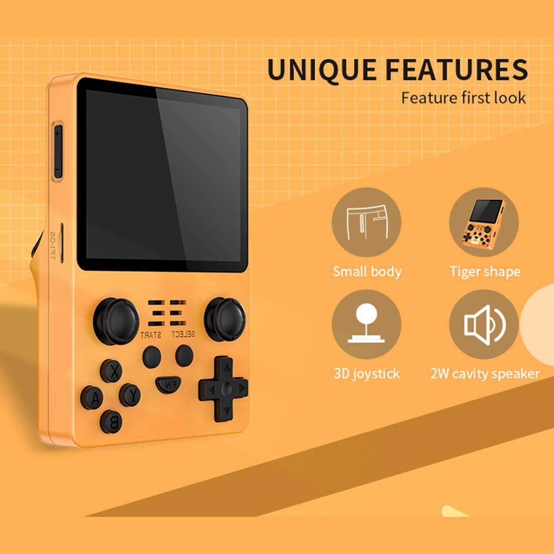 Handheld Game Console Powkiddy RGB20S with 3.5-Inch IPS full-fit, 640x480, 16GB+64GB or 16GB+128GB Options, 3500mAh Battery, ArkOS