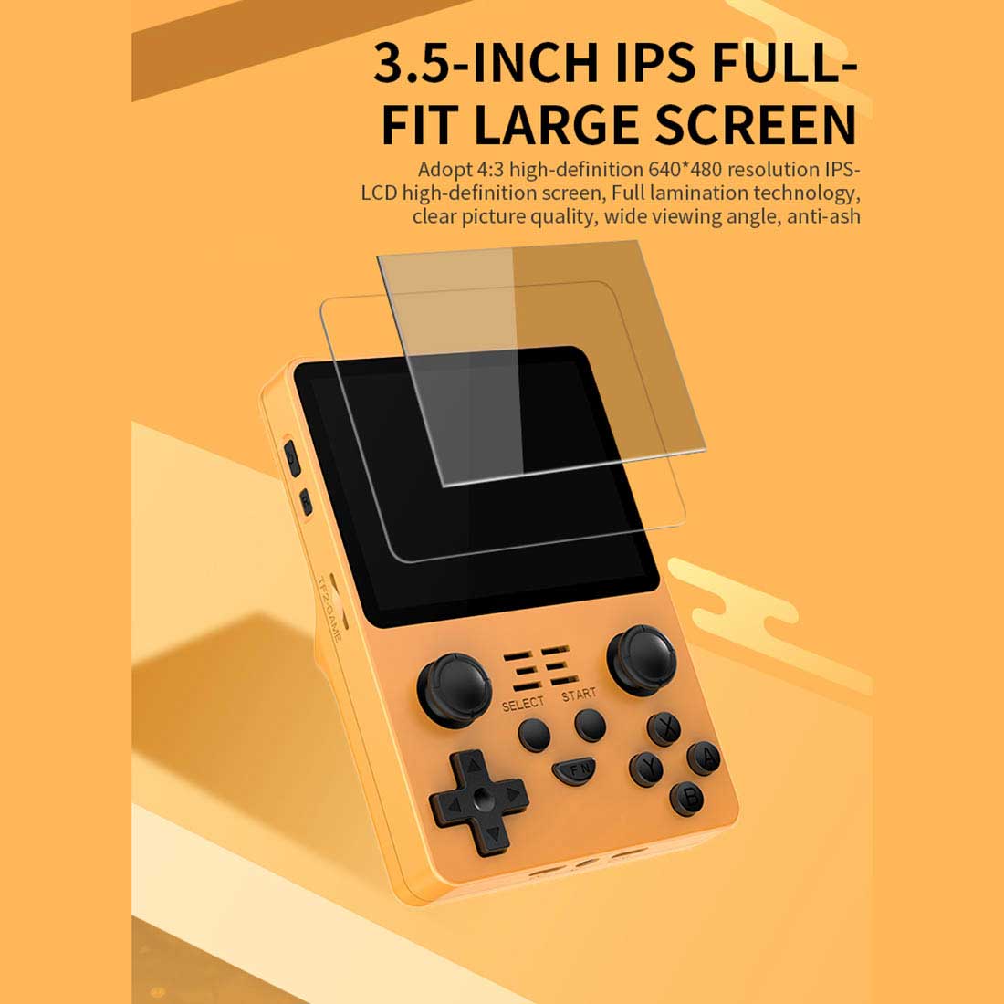 Handheld Game Console Powkiddy RGB20S with 3.5-Inch IPS full-fit, 640x480, 16GB+64GB or 16GB+128GB Options, 3500mAh Battery, ArkOS