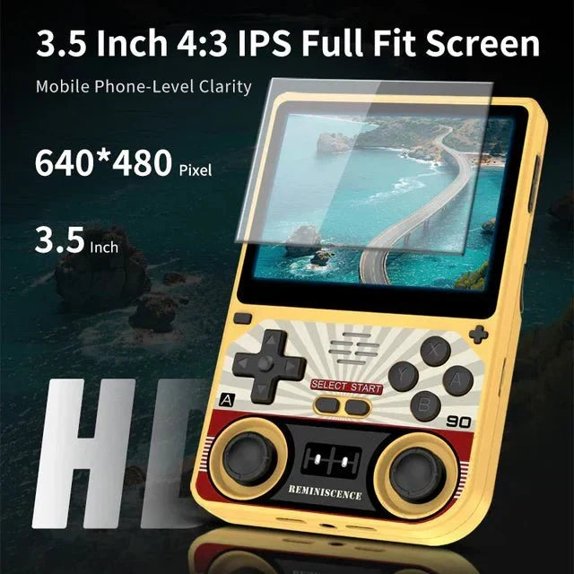 Handheld Game Console Powkiddy V20 with 3.5-Inch IPS, 640x480 (4:3 ratio), 64GB, 128GB or 256GB Options, 5000mAh Battery, Linux