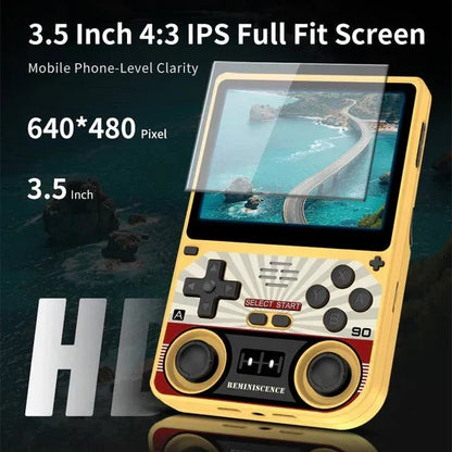 Handheld Game Console Powkiddy V20 with 3.5-Inch IPS, 640x480 (4:3 ratio), 64GB, 128GB or 256GB Options, 5000mAh Battery, Linux