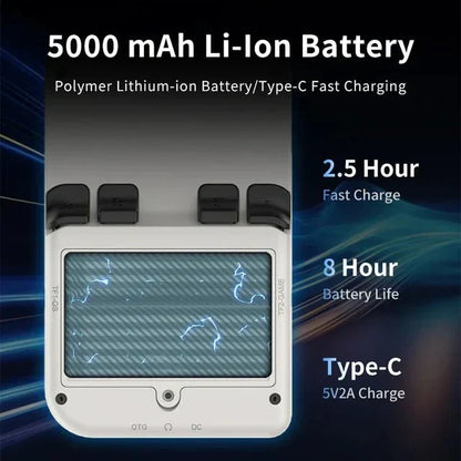 Handheld Game Console Powkiddy V20 with 3.5-Inch IPS, 640x480 (4:3 ratio), 64GB, 128GB or 256GB Options, 5000mAh Battery, Linux