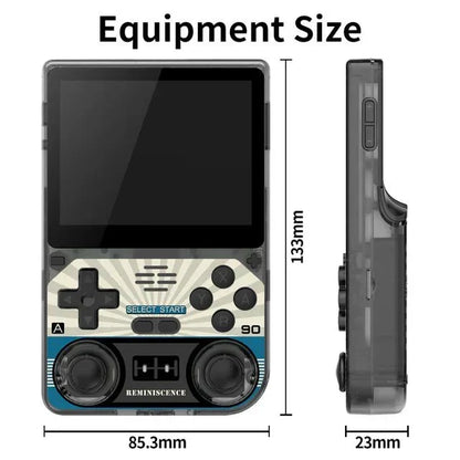 Handheld Game Console Powkiddy V20 with 3.5-Inch IPS, 640x480 (4:3 ratio), 64GB, 128GB or 256GB Options, 5000mAh Battery, Linux