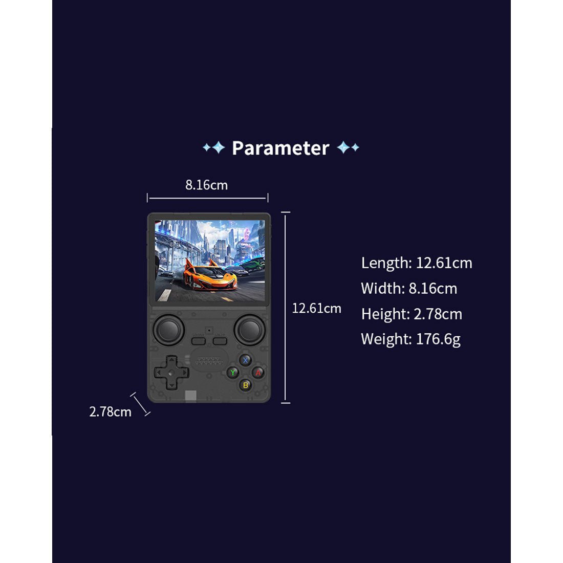 Handheld Game Console Powkiddy X35S with 3.5-Inch IPS full lamination, 640x480, 64GB or 128GB Options, 3000mAh Battery, Linux, HDMI