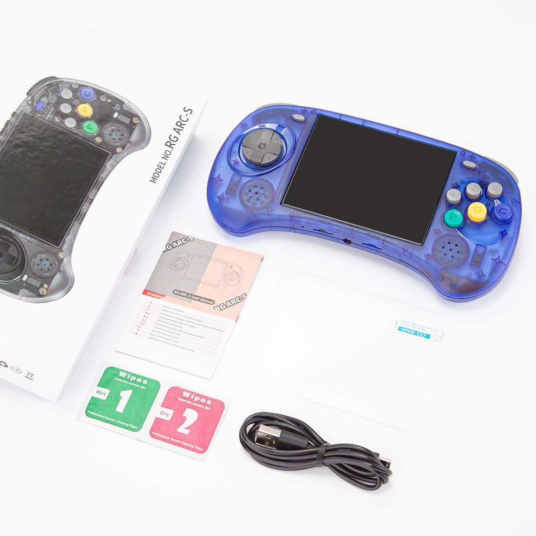 Handheld Game Console Anbernic RG ARC-S with 4-Inch IPS OCA Full-Lamination, 640x480, 128GB Options, 3500mAh Battery, Linux, HDMI