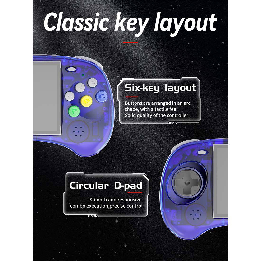 Handheld Game Console Anbernic RG ARC-S with 4-Inch IPS OCA Full-Lamination, 640x480, 128GB Options, 3500mAh Battery, Linux, HDMI